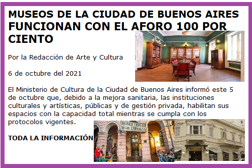 MUSEOS VUELVEN A FUNCIONAR